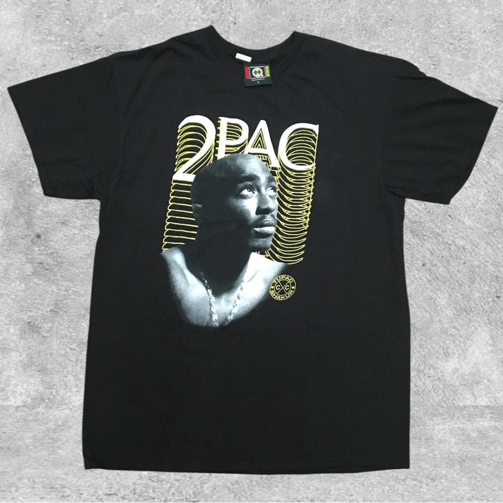 2PAC Tupac Shakur 2000s Cross Colours T-Shirt Size (L)